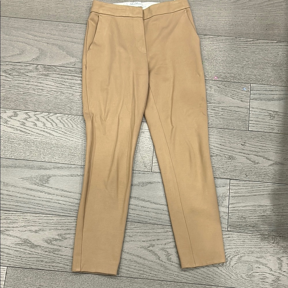MaxMara Tan Ankle Pants